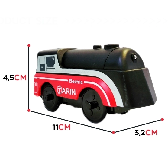Elektryczna lokomotywa z magnetycznymi wagonami