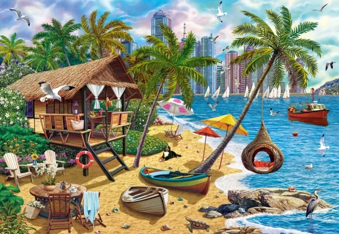 Puzzle Lato w mieście 1000 elementów CASTORLAND