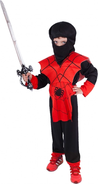 Dziecięcy kostium karnawałowy Czerwony Ninja