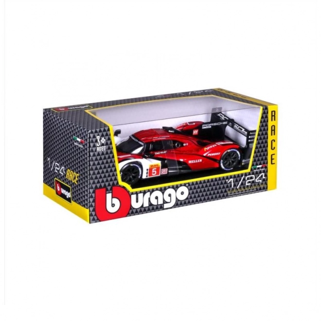 Bburago 1:24 Wyścigowy - Porsche 963 - Biały/Czerwony #5