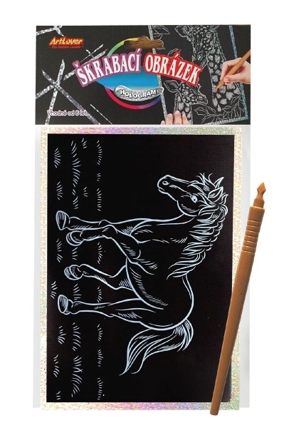 Holograficzny obrazek do drapania samochód