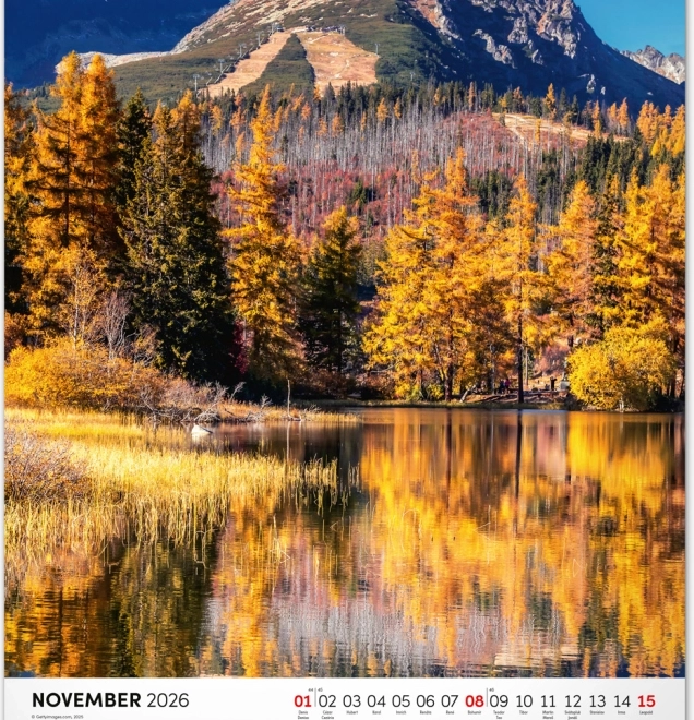 Kalendarz ścienny Tatry 2026