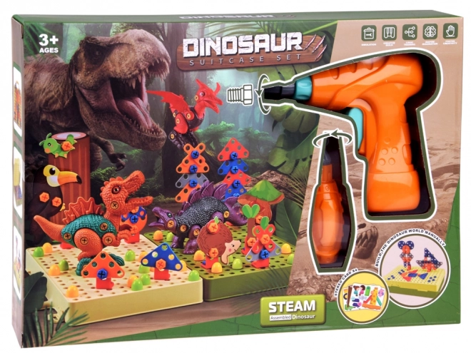 Klocki Świat Dinozaurów z Wiertarką