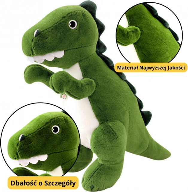 Pluszowa zabawka dinozaur zielony 27 cm