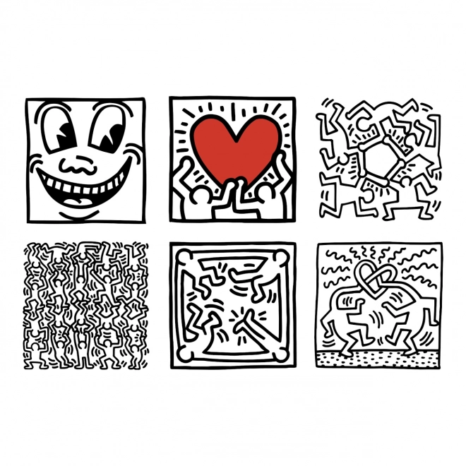Vilac Kostki obrazkowe Keith Haring