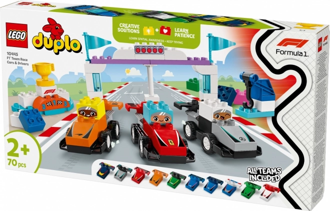Bolidy Formuły 1 i kierowcy DUPLO