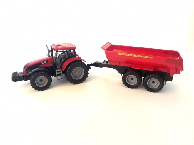 Traktor z przyczepą na napęd bezwładnościowy