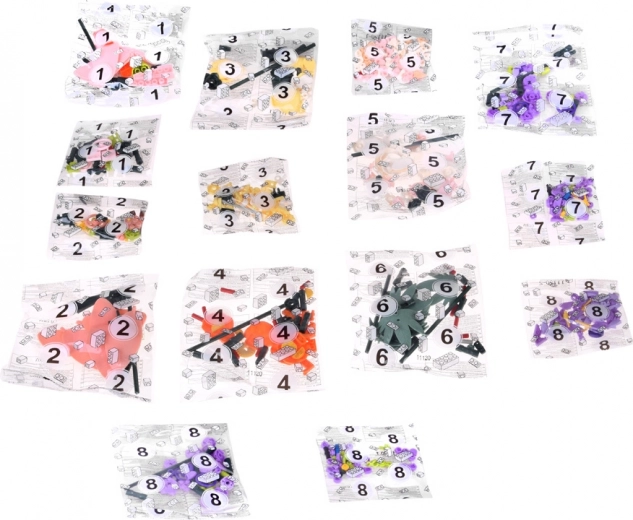 563 elementy dla realistycznej kompozycji kwiatowej