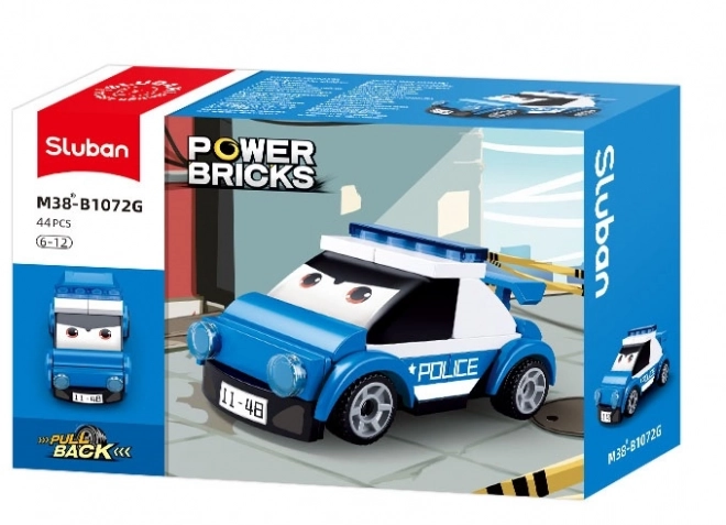 Sluban Power Bricks M38-B1072G Samochodzik z oczami Policja
