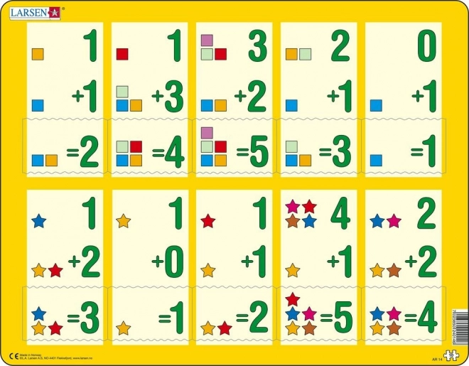 Puzzle Dodawanie do pięciu 10 elementów