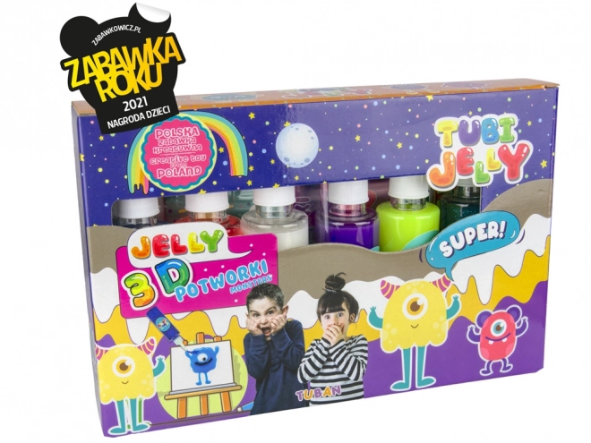 Tubi Jelly zestaw 6 kolorów - Potworki