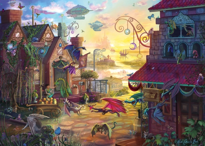 Puzzle Smocza Poczta 1000 kawałków