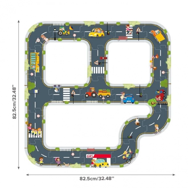 Tooky Toy Autopaska Puzzle