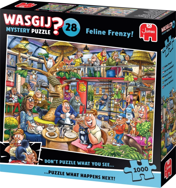 Jumbo Puzzle Wasgij Mystery: Kocie szaleństwo 1000 części