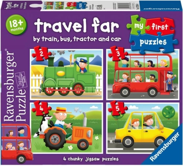 Ravensburger Moje pierwsze puzzle: Pojazdy 4w1