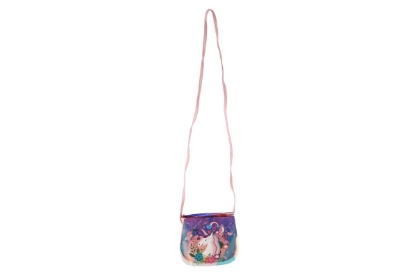 Torebka/torba tęczowy jednorożec plastik 4 kolory w woreczku 17x15x3cm