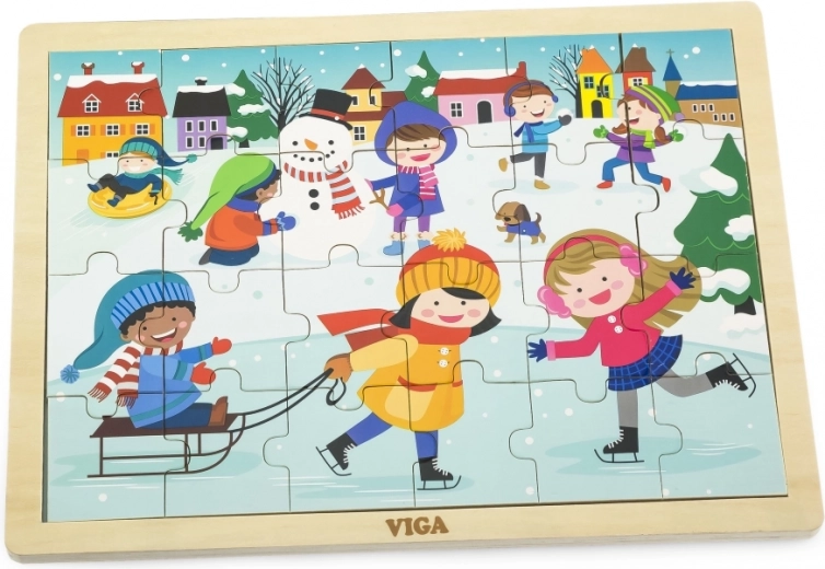 Zimowy motyw pełen radości