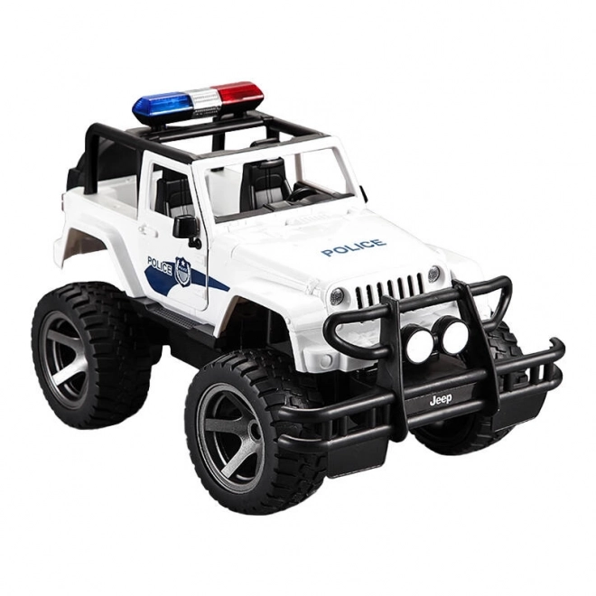 Zdalnie sterowany samochód 1:12 Double Eagle (biały) Jeep (Policja) E550-003