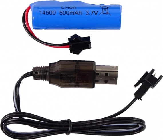 Akumulator ładowany i ładowanie USB