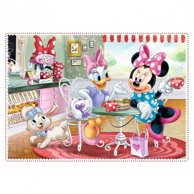 Puzzle 4w1 z Minnie i przyjaciółmi