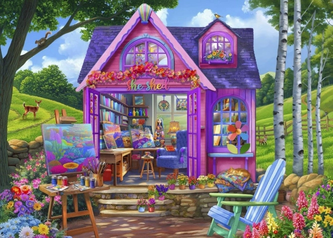 Puzzle Studio w chatce 500 elementów