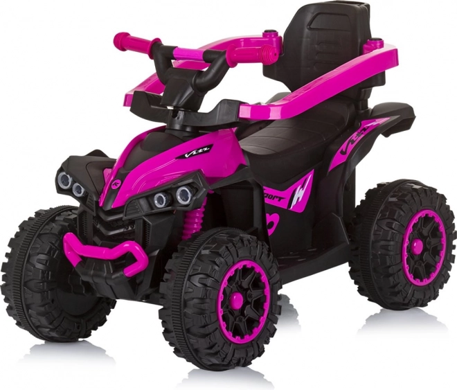 Jeździk z daszkiem i drążkiem prowadzącym ATV Różowe
