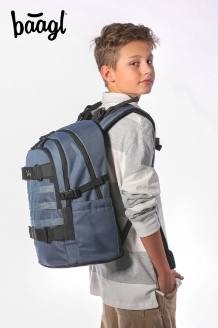 Zestaw szkolnych toreb Skate Dust Blue: plecak, piórnik, torba sportowa