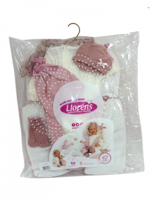 Llorens M740-78 ubranko dla lalki niemowlaka NOWO NARODZONEGO rozmiar 40-42 cm