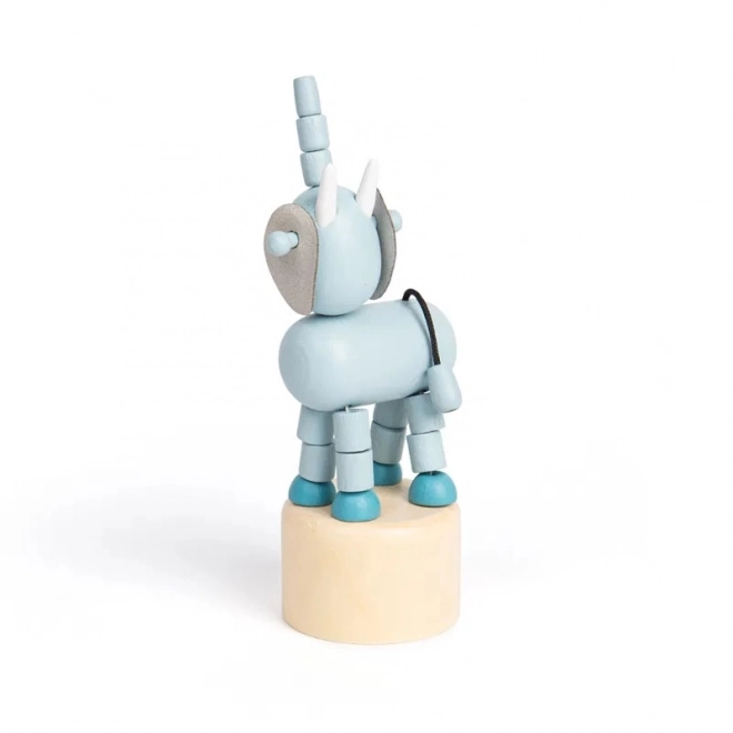 Bigjigs Toys Drewniane przyciskane zwierzątko Safari Słoń
