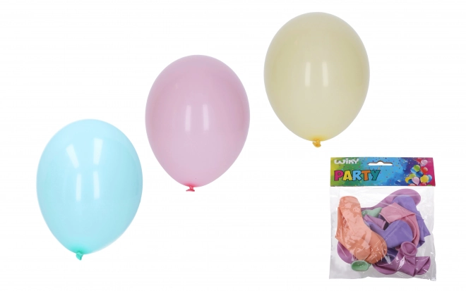Pastelowe balony do dmuchania 26 cm - 10 sztuk