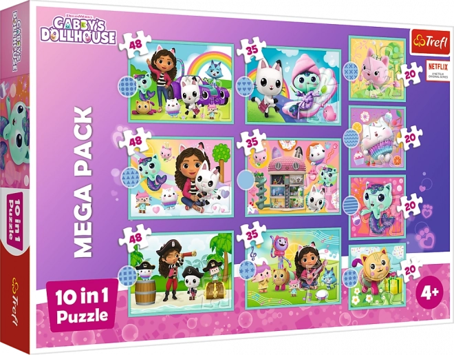 Trefl Puzzle Pro Dzieci Gabi Koci Domek 10 w 1