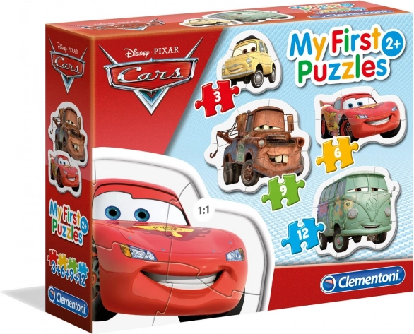 Clementoni moje pierwsze puzzle Auta 4w1 (3, 6, 9, 12 elementów)
