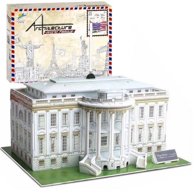 3D przestrzenne puzzle budynku BIAŁEGO DOMU ZA2529