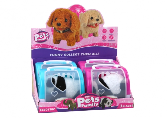 Pluszowa interaktywna panda w kolorze Transporter Pink Blue