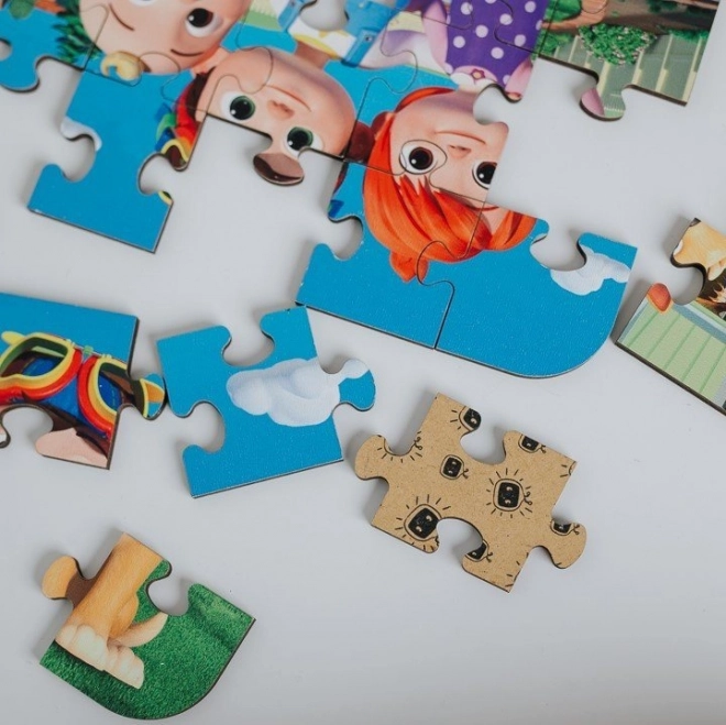 Drewniane puzzle Wesoły CoComelon 24 elementów