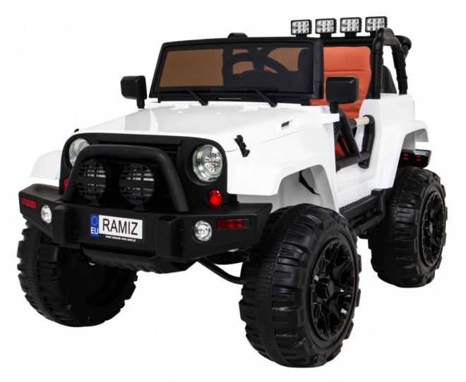 Dziecięcy samochodzik elektryczny All Terrain Jeep Biały