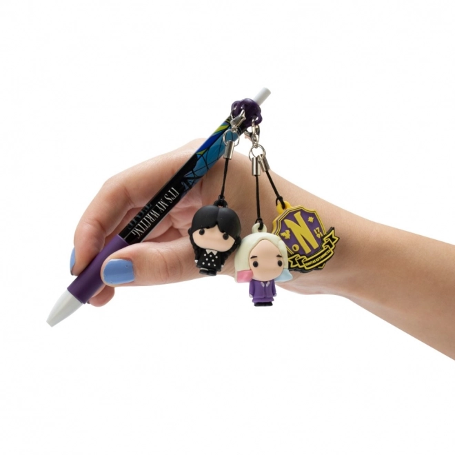 Długopis z zawieszką Mini Pen Pals Wednesday