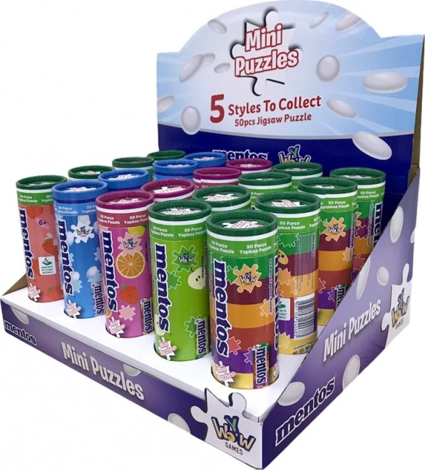 Tęczowe puzzle Mentos 50-elementów