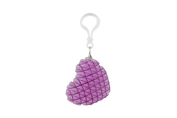 Zawieszka fidget serce zmieniające kształt antystresowy plastik 6cm 4 kolory w pudełku 6x6,5cm 24 szt. w opakowaniu