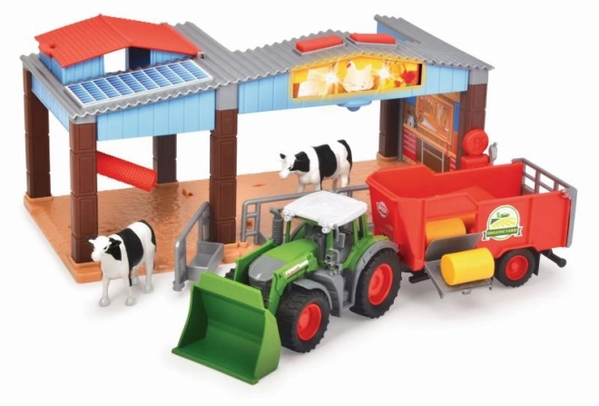 Farma z traktorem Fendt