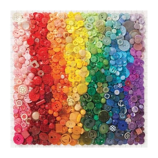 Puzzle tęczowe guziki 500 elementów