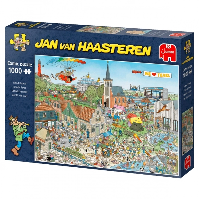 JUMBO Puzzle JvH Lot nad wyspą 1000 elementów