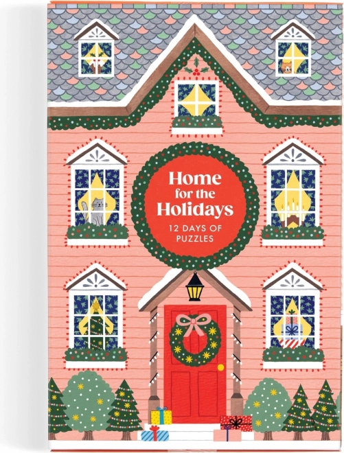 GALISON Puzzle Kalendarz Adwentowy W Domu na Święta 12x42 Części