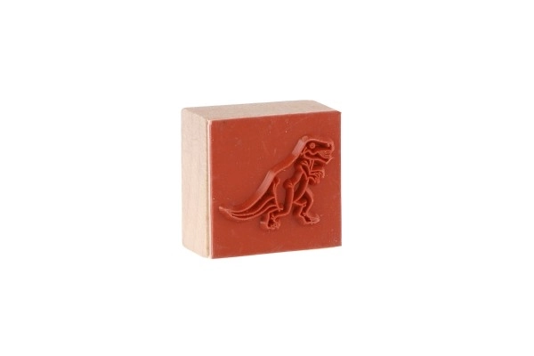 Stemple drewniane 5+1 z poduszką dinozaury 3x3cm na karcie