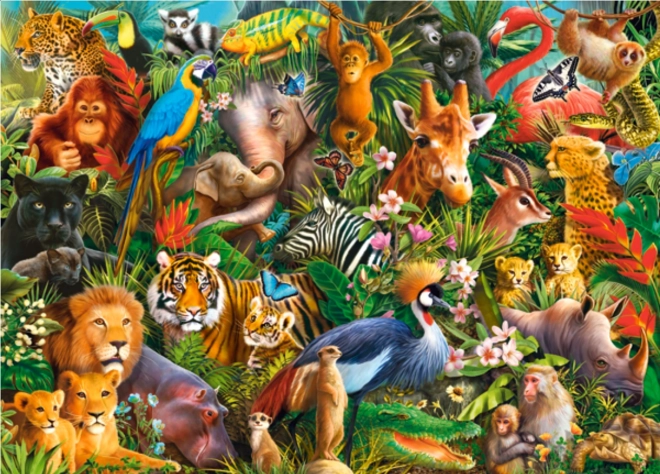 Puzzle 180 elementów Amazing Animals