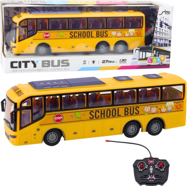 Wyścigowy żółty szkolny autobus RC 1:30 z zdalnym sterowaniem