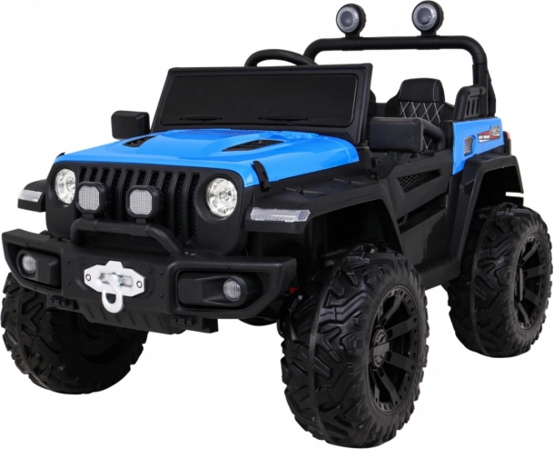 elektryczny samochodzik terenowy master of terrain 4x4 niebieski