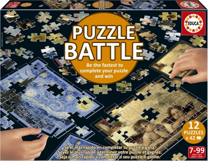 EDUCA Puzzle bitwa Sztuki 12×42 elementów
