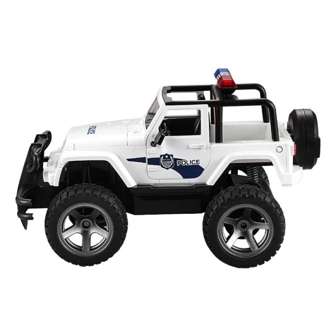 Zdalnie sterowany samochód 1:12 Double Eagle (biały) Jeep (Policja) E550-003