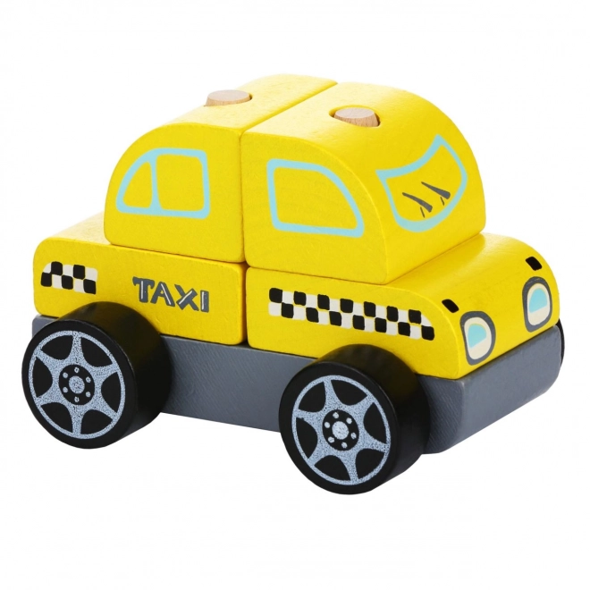 CUBIKA 13159 Taxi pojazd - drewniana układanka 5 części